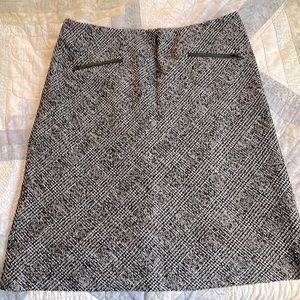 Talbots A-line shirt black & white pattern size 14